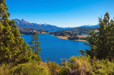 Bariloche landscape in Argentina clipart