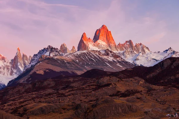 Fitz roy mountain, patagonien — Stockfoto