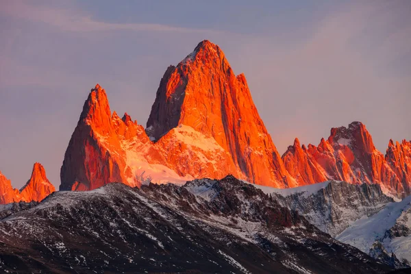 Góry Fitz Roy w Patagonii — Zdjęcie stockowe