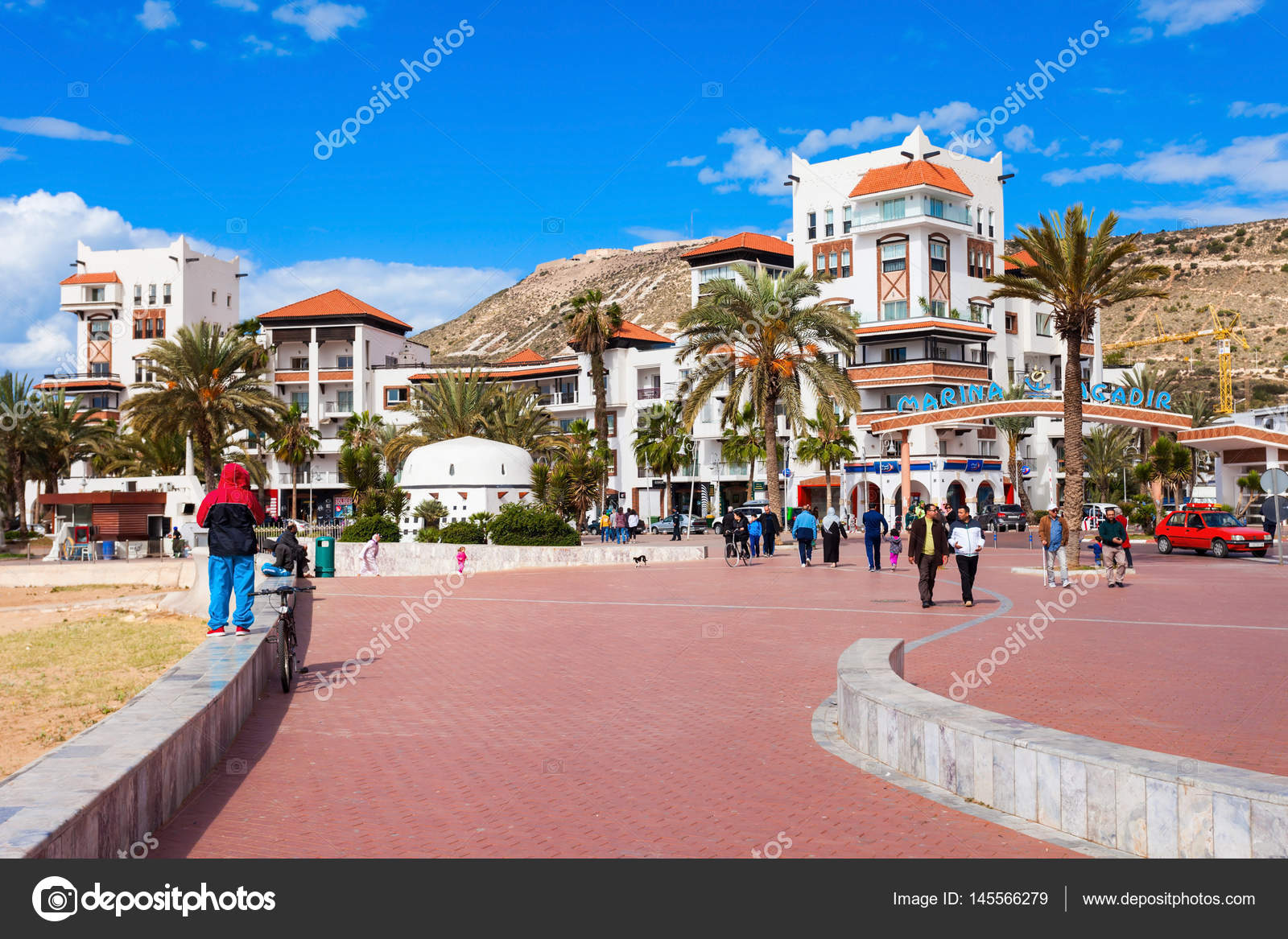 Agadir seafront, Morocco Stock Editorial Photo
