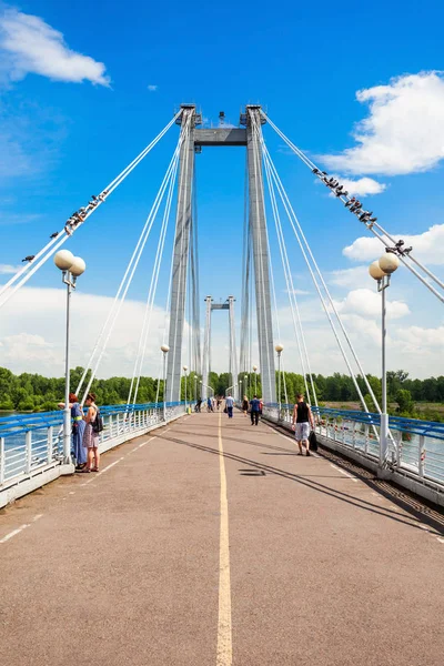 Wynogradowskij-Brücke in Krasnojarsk — Stockfoto