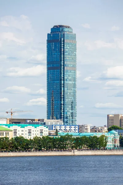 Yekaterinburg Rusia Julio 2016 Vysotsky Rascacielos Ekaterimburgo Segundo Edificio Más — Foto de Stock