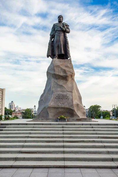 Monumento a Yerofey Khabarov, Jabárovsk —  Fotos de Stock