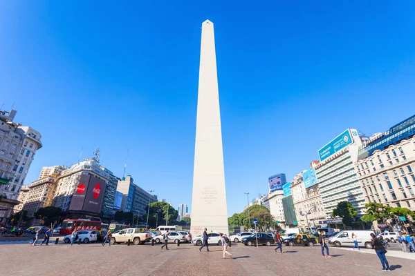 布宜诺斯艾利斯的标志和方尖碑 — 图库照片