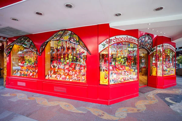 Escaparate tienda de chocolate, Bariloche — Foto de Stock