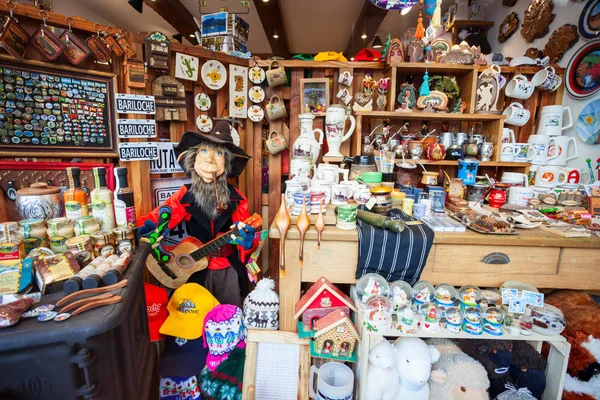 Hediyelik eşya dükkanı Vitrini, Bariloche — Stok fotoğraf