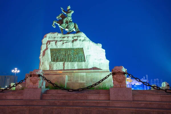 Пам'ятник Sukhbaatar сухе, Улан-Батор — стокове фото