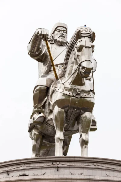 Genghis Khan Equestrian Statue — Stock Photo, Image