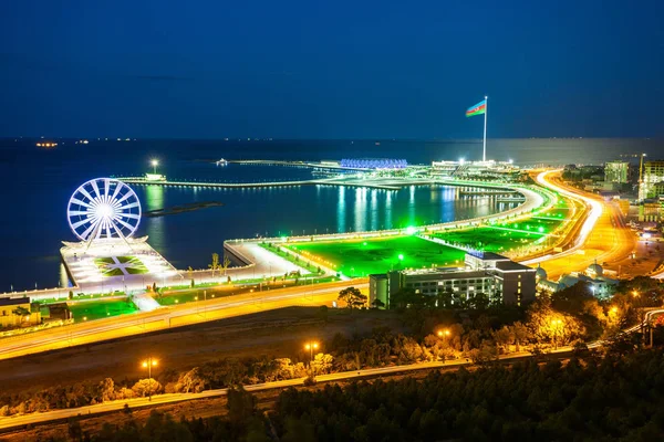 Baku vista aerea panoramica — Foto Stock