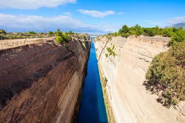 Corinto Canal na Grécia — Fotografia de Stock