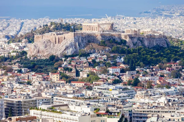 Acrópolis ateniense en Grecia — Foto de Stock