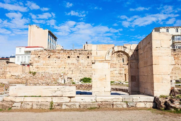 Biblioteca di Adriano in athens — Foto Stock