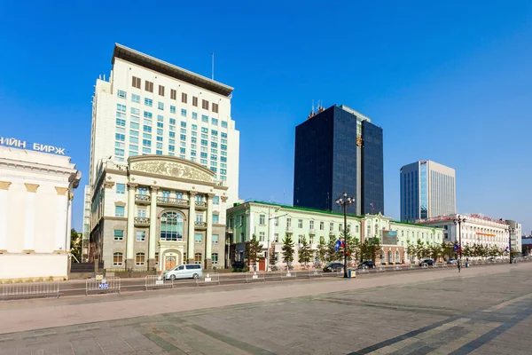 Chinggis Sukhbaatar Square, Ulaanbaatar — Stok Foto