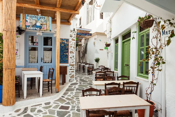 Ресторан в Naxos, Греция — стоковое фото