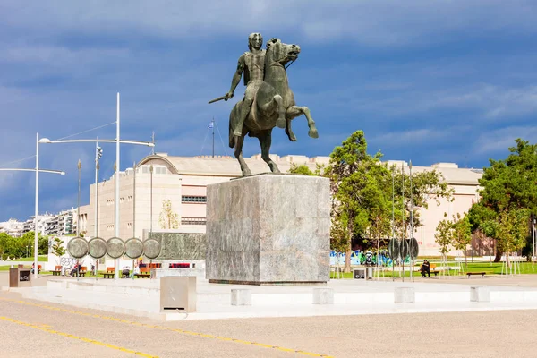 Monument Alexander Great, Thessaloniki — Stock Photo, Image