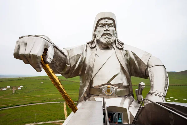 Genghis Khan Equestrian Statue — Stock Photo, Image