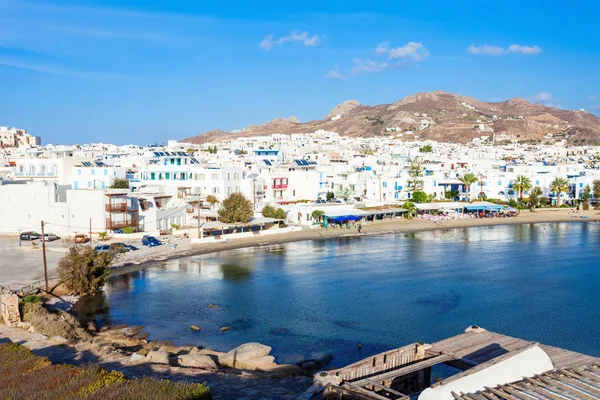 Naxos stad beach, Griekenland — Stockfoto