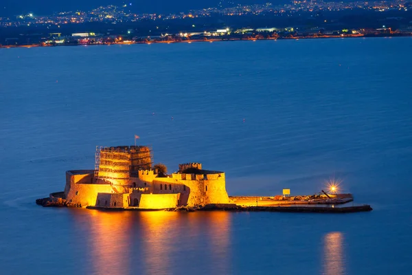 Nafplio Bourtzi kalede — Stok fotoğraf