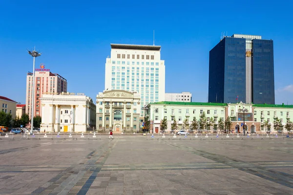 Chinggis Sukhbaatar Square, Ulaanbaatar — Stock Photo, Image