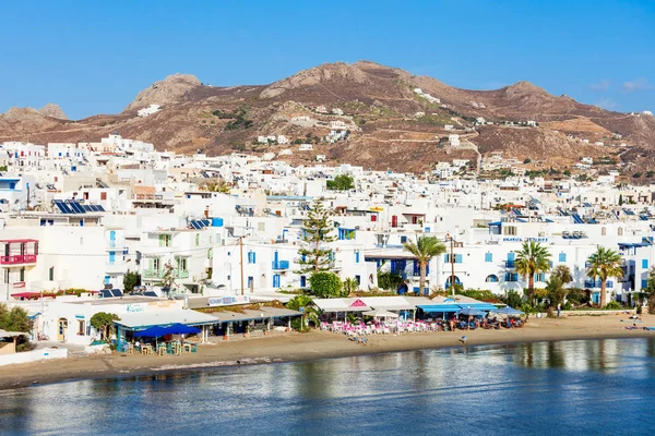 Naxos stad beach, Griekenland — Stockfoto