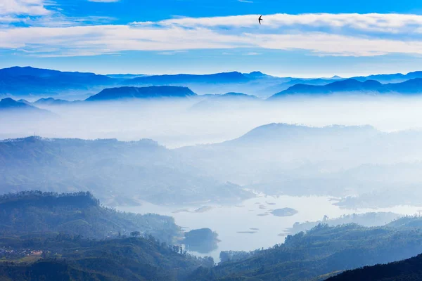 Adams peak Sonnenaufgang Blick — Stockfoto