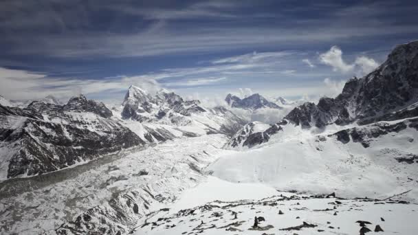 Timelapse vista Kala Patthar — Video Stock