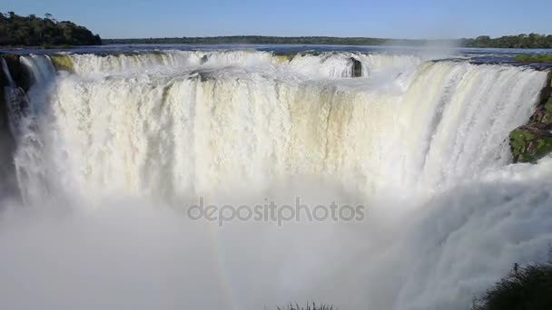 Iguazu Şelaleleri zaman atlamalı — Stok video