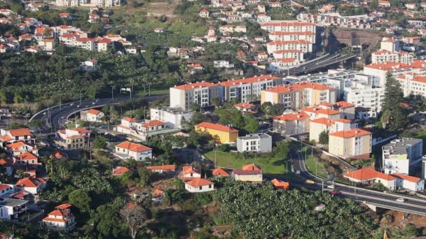 Funchal weg verkeer timelapse — Stockvideo