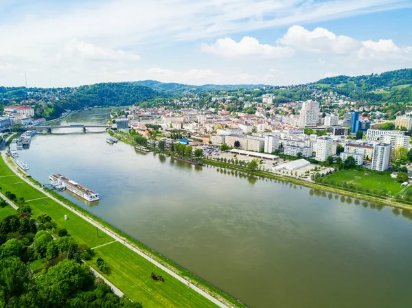 Linz légi panoráma — Stock Fotó