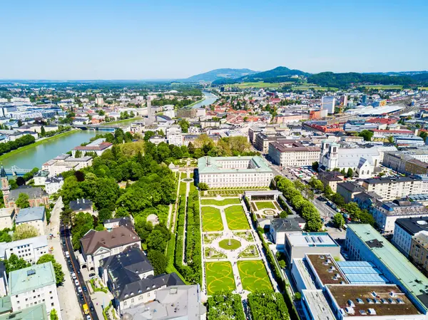Salzburg hava görünümünü, Avusturya — Stok fotoğraf