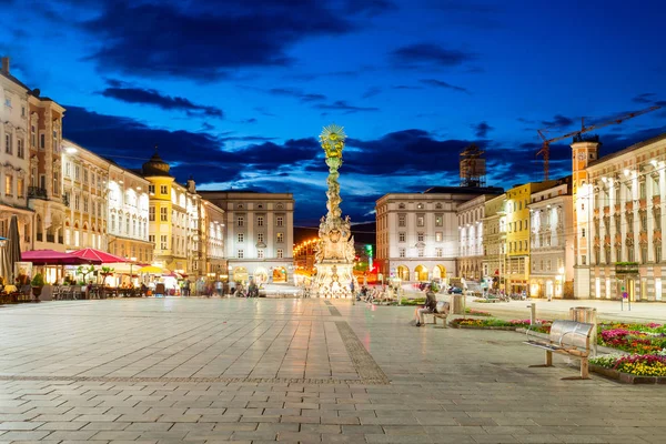 Hauptplatz main square, Linz — Stock Photo, Image