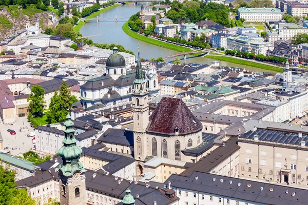 Salzburg hava panoramik görünüm — Stok fotoğraf