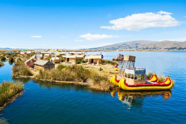 Titicaca Lake in Peru clipart