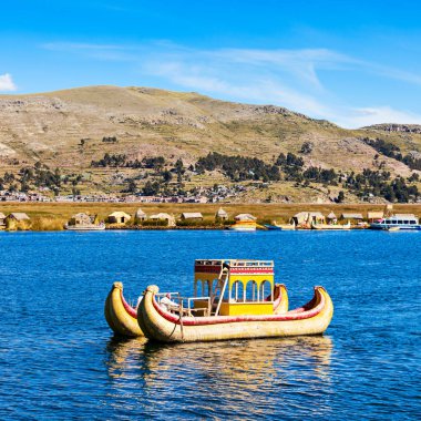 Titicaca Lake in Peru clipart