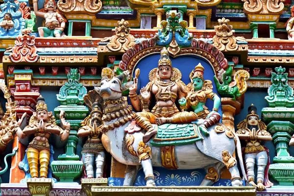 Kabartma menakshi Tapınağı — Stok fotoğraf