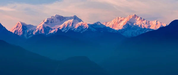 Kangchenjunga vista a la montaña —  Fotos de Stock