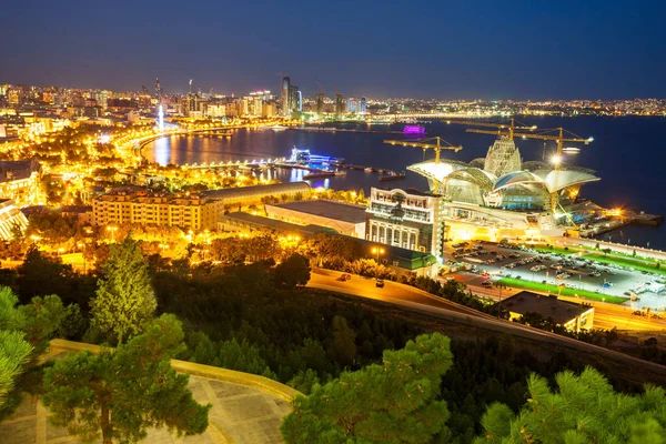Baku vista panorâmica aérea — Fotografia de Stock