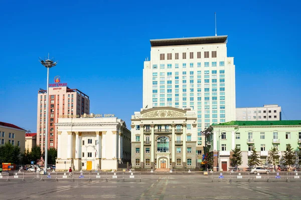 Chinggis Sukhbaatar Square, Ulaanbaatar — Stock Photo, Image