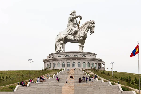 Genghis Khan Equestrian Statue — Stock Photo, Image