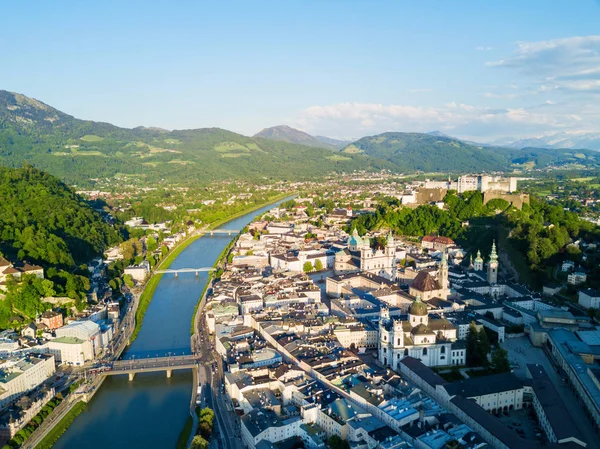 Salzburg hava görünümünü, Avusturya — Stok fotoğraf