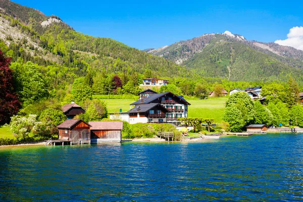 Lago Wolfgangsee na Áustria — Fotografia de Stock