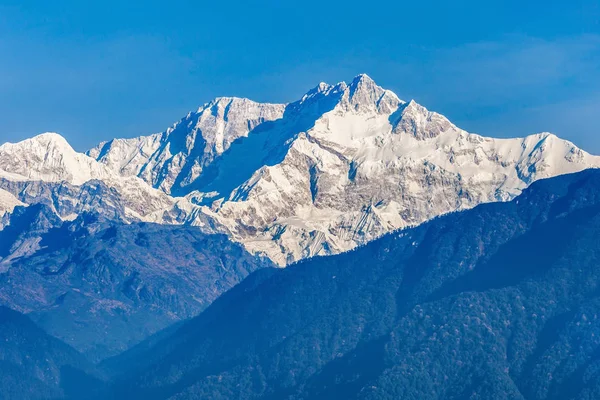 Vista da montanha de Kangchenjunga — Fotografia de Stock