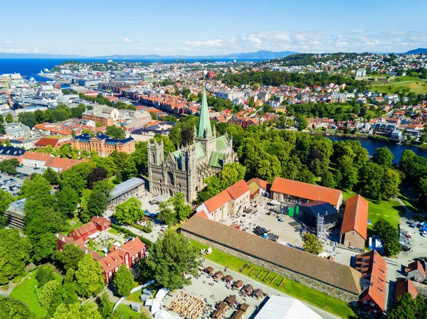 Trondheim 'daki Nidaros Katedrali — Stok fotoğraf