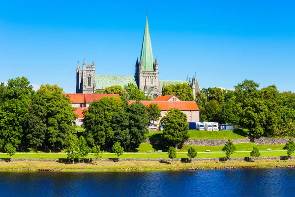 Trondheim 'daki Nidaros Katedrali — Stok fotoğraf