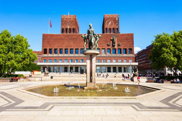 Ayuntamiento de Radhus, Oslo — Foto de Stock