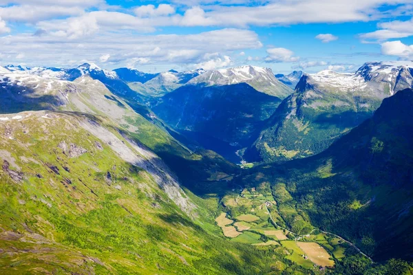 Geiranger at Geirangerfjord, Norway — Zdjęcie stockowe