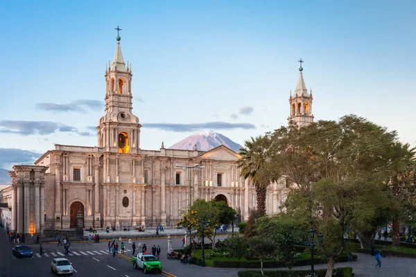 Basilika Kathedrale, arequipa — Stockfoto