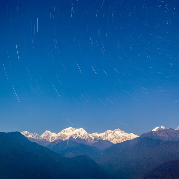 Vista da montanha de Kangchenjunga — Fotografia de Stock