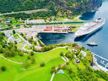 Flam at Sognefjord, Norway clipart