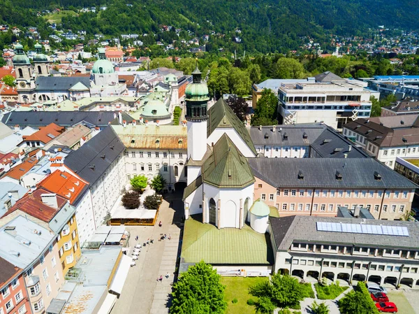 Innsbruck havadan görünümü, Avusturya — Stok fotoğraf